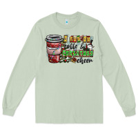 Matcha I Run On Coffee And Christmas Cheer Long Sleeve Tee - CowhideDigitalArt