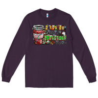 Plum I Run On Coffee And Christmas Cheer Long Sleeve Tee - CowhideDigitalArt