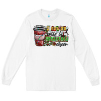 White I Run On Coffee And Christmas Cheer Long Sleeve Tee - CowhideDigitalArt