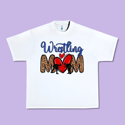 Wrestling Mom Urban Heavy Tee Designed By Zillion Design Studio