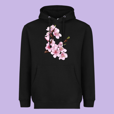 Peach Blossom Heavyweight Hoodie Designed By Lillyallendesigns