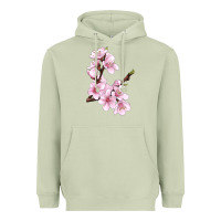 Matcha Peach Blossom Heavyweight Hoodie - LillyAllenDesigns