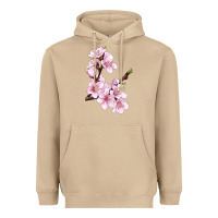 Mushroom Peach Blossom Heavyweight Hoodie - LillyAllenDesigns