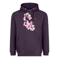 Plum Peach Blossom Heavyweight Hoodie - LillyAllenDesigns