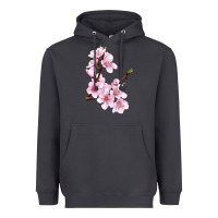 Smoke Peach Blossom Heavyweight Hoodie - LillyAllenDesigns