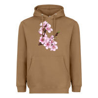 Toasted Coconut Peach Blossom Heavyweight Hoodie - LillyAllenDesigns
