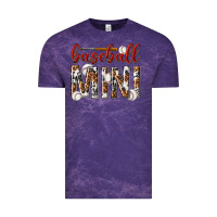 Cloud Purple baseball mini with leopard Vintage Tee - texasbilliewilder