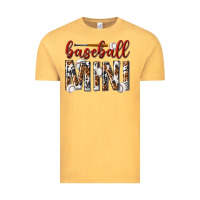 Vintage Mustard baseball mini with leopard Vintage Tee - texasbilliewilder
