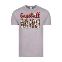 Vintage Zinc baseball mini with leopard Vintage Tee - texasbilliewilder