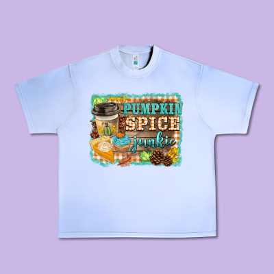 Pumpkin Spice Junkie Urban Heavy Tee Designed By Barkaloodesign