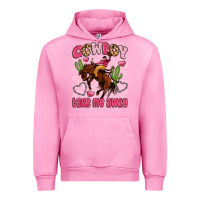 Fuchsia Pink cowboy take me away Urban Hoodie - LillyAllenDesigns