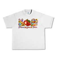 Lunar Rock peace love teach Urban Heavy Tee - texasbilliewilder