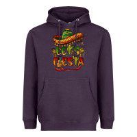 Plum let's fiesta mexican hat Heavyweight Hoodie - BarkalooDesign