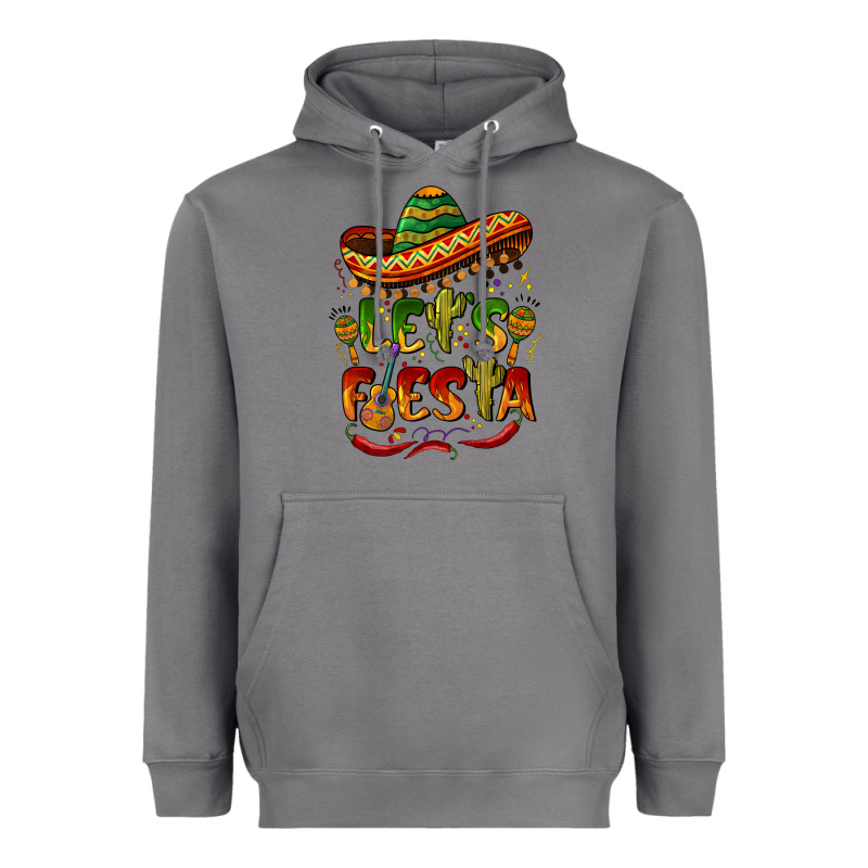 Let's Fiesta Mexican Hat Heavyweight Hoodie by BarkalooDesign | Teevron