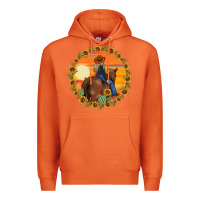 Carrot cowgirl sunflower Premium Hoodie - MaliasSmallBusiness