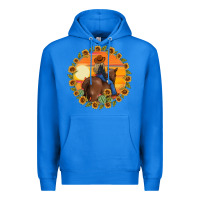 True Royal cowgirl sunflower Premium Hoodie - MaliasSmallBusiness