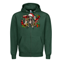 Sports Green Christmas joy pitbull Zipper Hoodie - JahusDesignShop