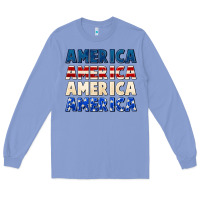 Colony Blue America 4th of July Long Sleeve Tee - CowGirlArtShop