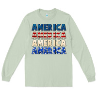 Matcha America 4th of July Long Sleeve Tee - CowGirlArtShop