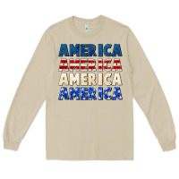 Mushroom America 4th of July Long Sleeve Tee - CowGirlArtShop