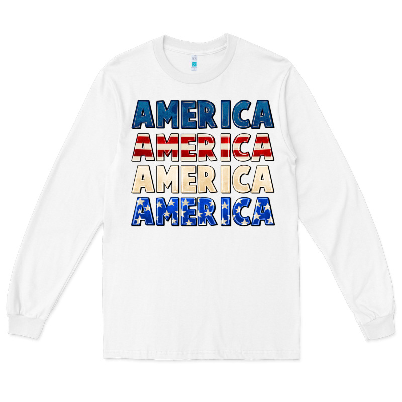 America 4th Of July Long Sleeve Tee by CowGirlArtShop | Teevron