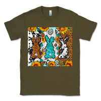 Army Green Easter bunnies leopard cowhide tumbler Easter Day Classic Tee - Neo Western