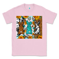 Bubblegum Pink Easter bunnies leopard cowhide tumbler Easter Day Classic Tee - Neo Western