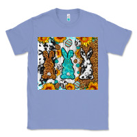Colony Blue Easter bunnies leopard cowhide tumbler Easter Day Classic Tee - Neo Western