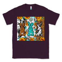 Plum Easter bunnies leopard cowhide tumbler Easter Day Classic Tee - Neo Western