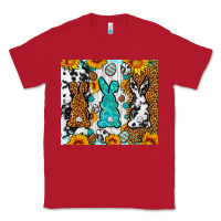 Red Easter bunnies leopard cowhide tumbler Easter Day Classic Tee - Neo Western