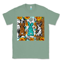 Sage Easter bunnies leopard cowhide tumbler Easter Day Classic Tee - Neo Western