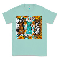 Seafoam Easter bunnies leopard cowhide tumbler Easter Day Classic Tee - Neo Western