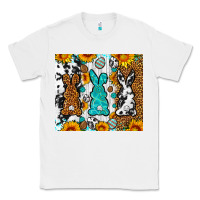 White Easter bunnies leopard cowhide tumbler Easter Day Classic Tee - Neo Western