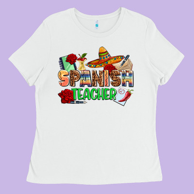 Spanish Teacher Ladies Tee Designed By Adodesignshop