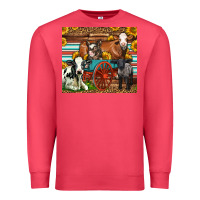 Cardinal Farm Animals On An Old Wagon Premium Sweatshirt - LillyAllenDesigns