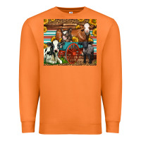 Carrot Farm Animals On An Old Wagon Premium Sweatshirt - LillyAllenDesigns