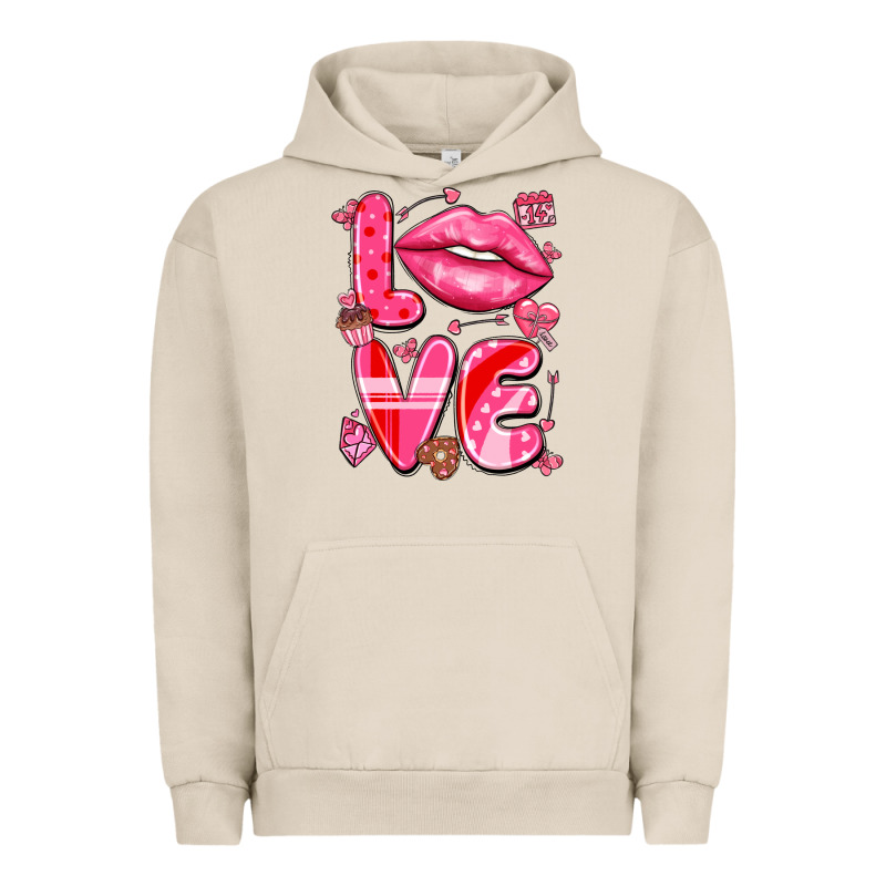 Love With Lips Urban Hoodie by LillyAllenDesigns | Teevron