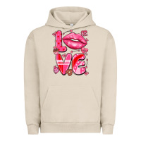 Pigment French Oak love with lips Urban Hoodie - LillyAllenDesigns