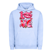 Pigment Grape Ice love with lips Urban Hoodie - LillyAllenDesigns