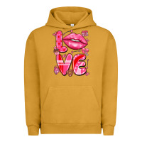 Pigment Peanut Butter love with lips Urban Hoodie - LillyAllenDesigns