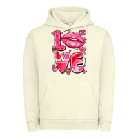 Pigment Pistachio love with lips Urban Hoodie - LillyAllenDesigns