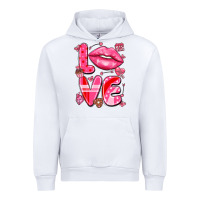 White love with lips Urban Hoodie - LillyAllenDesigns