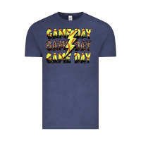 Vintage Denim game day game day softball lightning bolt Vintage Tee - Zillion Design Studio
