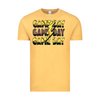 Vintage Mustard game day game day softball lightning bolt Vintage Tee - Zillion Design Studio