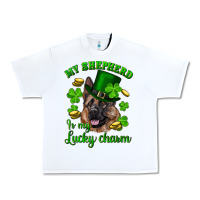 White st.patrick's day my shepherd is my lucky charm Urban Heavy Tee - RanaPortraitStore