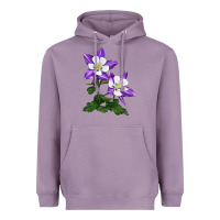 Lavender rocky mountain columbine Heavyweight Hoodie - LillyAllenDesigns