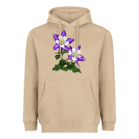 Mushroom rocky mountain columbine Heavyweight Hoodie - LillyAllenDesigns