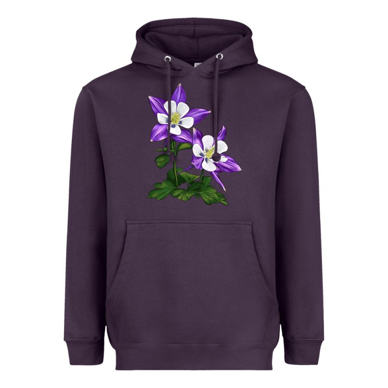 Rocky Mountain Columbine Heavyweight Hoodie by LillyAllenDesigns | Teevron
