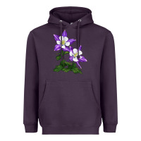 Plum rocky mountain columbine Heavyweight Hoodie - LillyAllenDesigns
