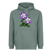 Sage rocky mountain columbine Heavyweight Hoodie - LillyAllenDesigns